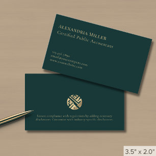 Cartão De Visita Logotipo de luxo na moda Minimalista