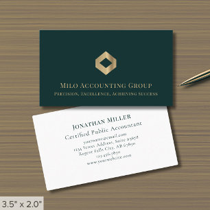 Cartão De Visita Logotipo de Luxo Simples