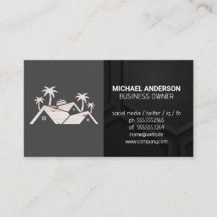 Cartão De Visita Logotipo de madeira imóvel