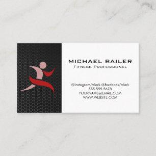 Cartão De Visita Logotipo de Malhação moderna   Saúde