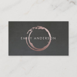 CARTÃO DE VISITA LOGOTIPO DE MARCA DO CÍRCULO DO TROCO DE PINCO BRU