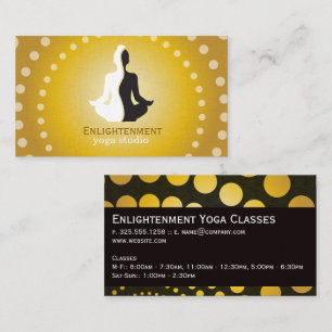 Cartão De Visita Logotipo de mediação Yin Yang   Yoga