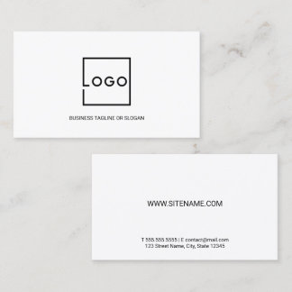 Cartão De Visita Logotipo de Negócios Personalizado Profissional