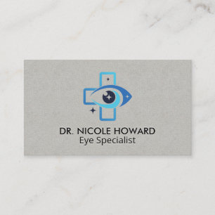 Cartão De Visita Logotipo de Olho Médico Optometrista