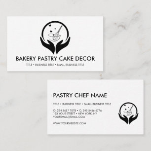 Cartão De Visita logotipo de padaria culinária pastelaria pizzaria