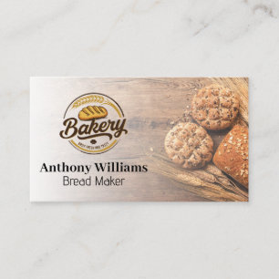 Cartão De Visita Logotipo de Padaria   Pães