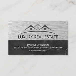 Cartão De Visita Logotipo de propriedade imobiliária   Grãos de m