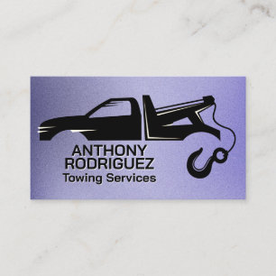 Cartão De Visita Logotipo de Reboque Serviços de Cuidado com o Ca