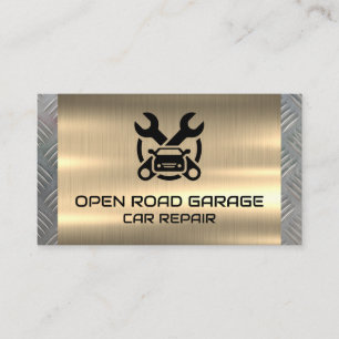 Cartão De Visita Logotipo de reparo de carros Oficina mecânica