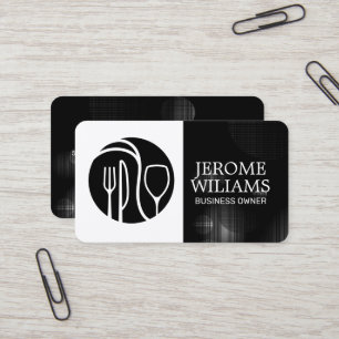 Cartão De Visita Logotipo de restaurante Bar de Coquetéis