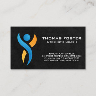 Cartão De Visita Logotipo de saúde Malhação de força