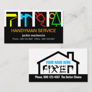 Cartão De Visita Logotipo de serviço de construção de construtores 