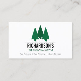 Cartão De Visita Logotipo de serviço em árvore negrito