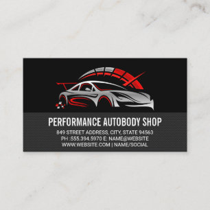 Cartão De Visita Logotipo de Serviços Automotivos   Carro   Mecânic