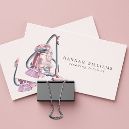 Cartão De Visita Logotipo de Serviços de Limpeza Moderna