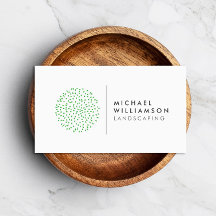 Logotipo de Shrub Modern Gardener Landscaping em b