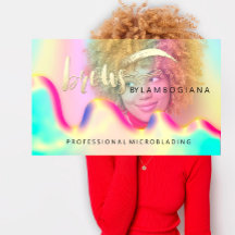 Logotipo de sobrancelha Hológrafo de microbexiga C