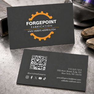 Cartão De Visita Logotipo de Soldagem Industrial