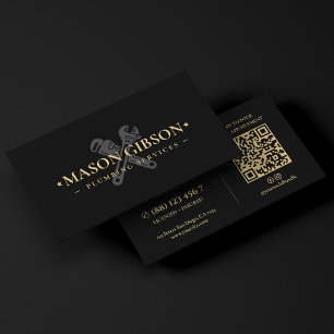 Cartão De Visita Logotipo de Técnico de Esgoto de Drenagem de Encan