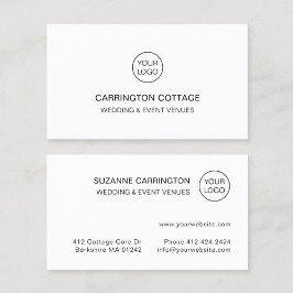 Cartão De Visita Logotipo de Tipografia Simples Moderna. Minimalist