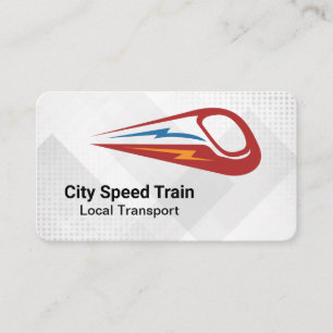 Cartão De Visita Logotipo de Trem de Alta Velocidade Transporte U