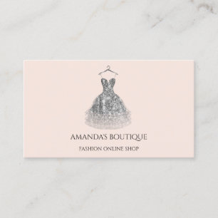 Cartão De Visita Logotipo de vestimenta Boutique on-line Compra cin