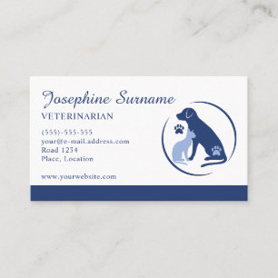 Cartão De Visita Logotipo de Veterinário Clínica Veterinária Cachor