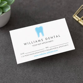 Cartão De Visita Logotipo Dentista Moderno dos Dentes no Compromiss