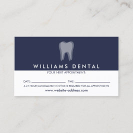 Cartão De Visita Logotipo Dentista Moderno dos Dentes no Compromiss