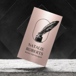 Cartão De Visita Logotipo do agente de assinatura de empréstimo not