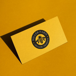 Cartão De Visita Logotipo do apicultor de Fazenda das abelhas Amare