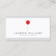 Logotipo do balão vermelho para Planejador de even