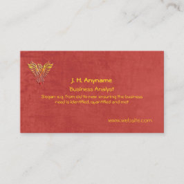 Cartão De Visita Logotipo do Business Analyst, phoPhoenix sobre o e