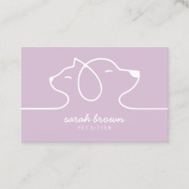 Cartão De Visita Logotipo do Cat Dog Petsitter