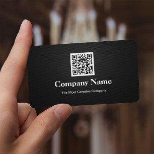 Cartão De Visita Logotipo do código do negócio QR de Superior Pre
