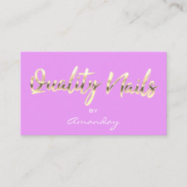 Cartão De Visita Logotipo do Código QR do Script QR do Unhas Qualit