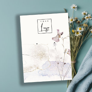 Cartão De Visita Logotipo do Colar do Colar das Flores Presas da Li