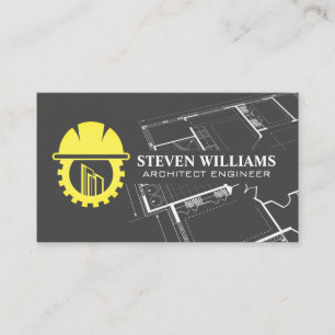 Cartão De Visita Logotipo do Construtor Planta