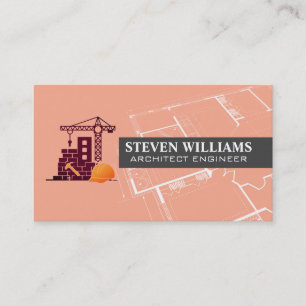 Cartão De Visita Logotipo do Construtor Projeto Construção