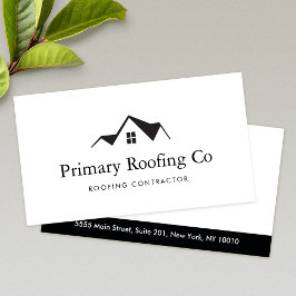 Cartão De Visita Logotipo do Contratante de Telhados