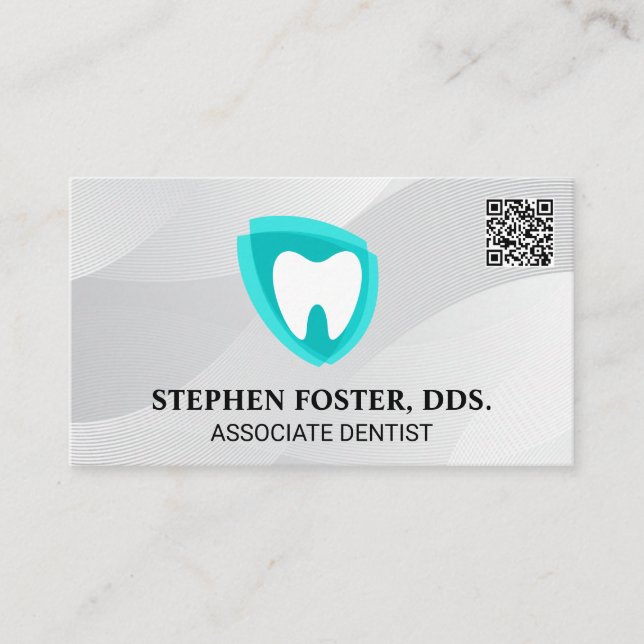 Cartão De Visita Logotipo do dente | Profissionais dentários (Frente)