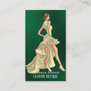 Cartão De Visita Logotipo do Designer de Moda QR Body SHAPE Stylist