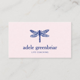 Cartão De Visita Logotipo do Dragonfly Coach