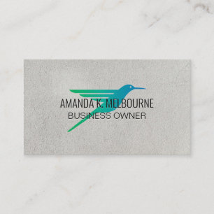 Cartão De Visita Logotipo do Hummingbird