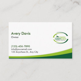 Cartão De Visita Logotipo do Lawn Care Landscaper