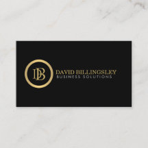 Logotipo do Monograma Profissional em Faux Dourado