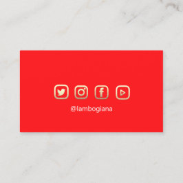 Cartão De Visita Logotipo do Ouro Broad - Microblading Social Media