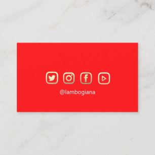 Cartão De Visita Logotipo do Ouro Broad - Microblading Social Media