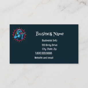 Cartão De Visita Logotipo do Paintball Jogo Jogador de Pop