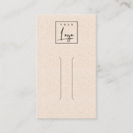 Cartão De Visita Logotipo do Pino do Cabelo para Textura Cerâmica R